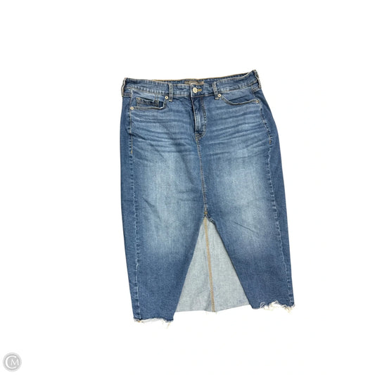 Skirt Maxi By Torrid In Blue Denim, Size: 12