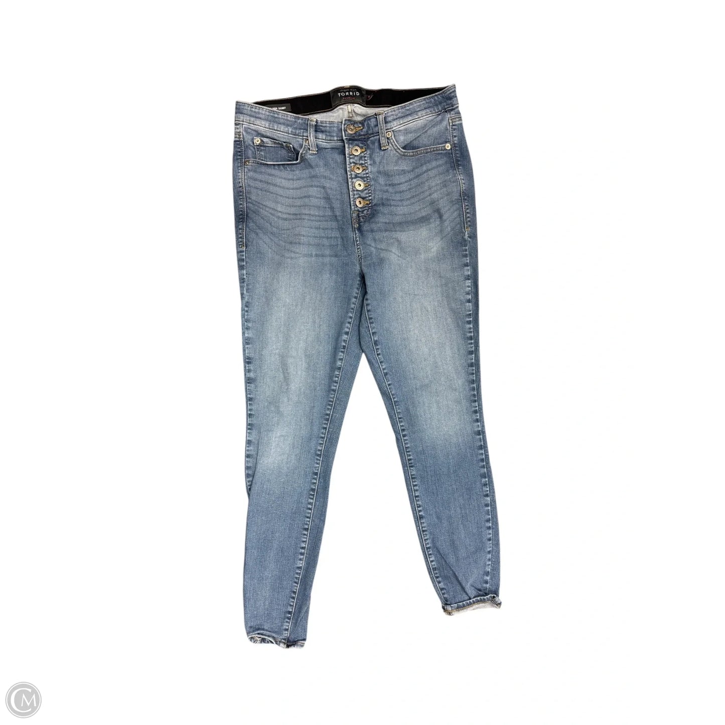 Jeans Skinny By Torrid In Blue Denim, Size: 14