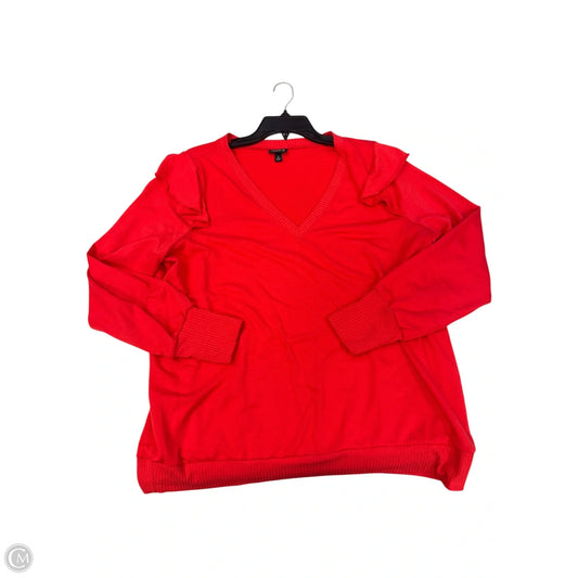 Top Long Sleeve By Torrid In Red, Size: L