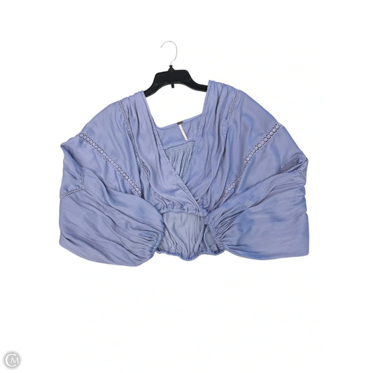 Blouse Long Sleeve By Free People In Purple, Size: Xs