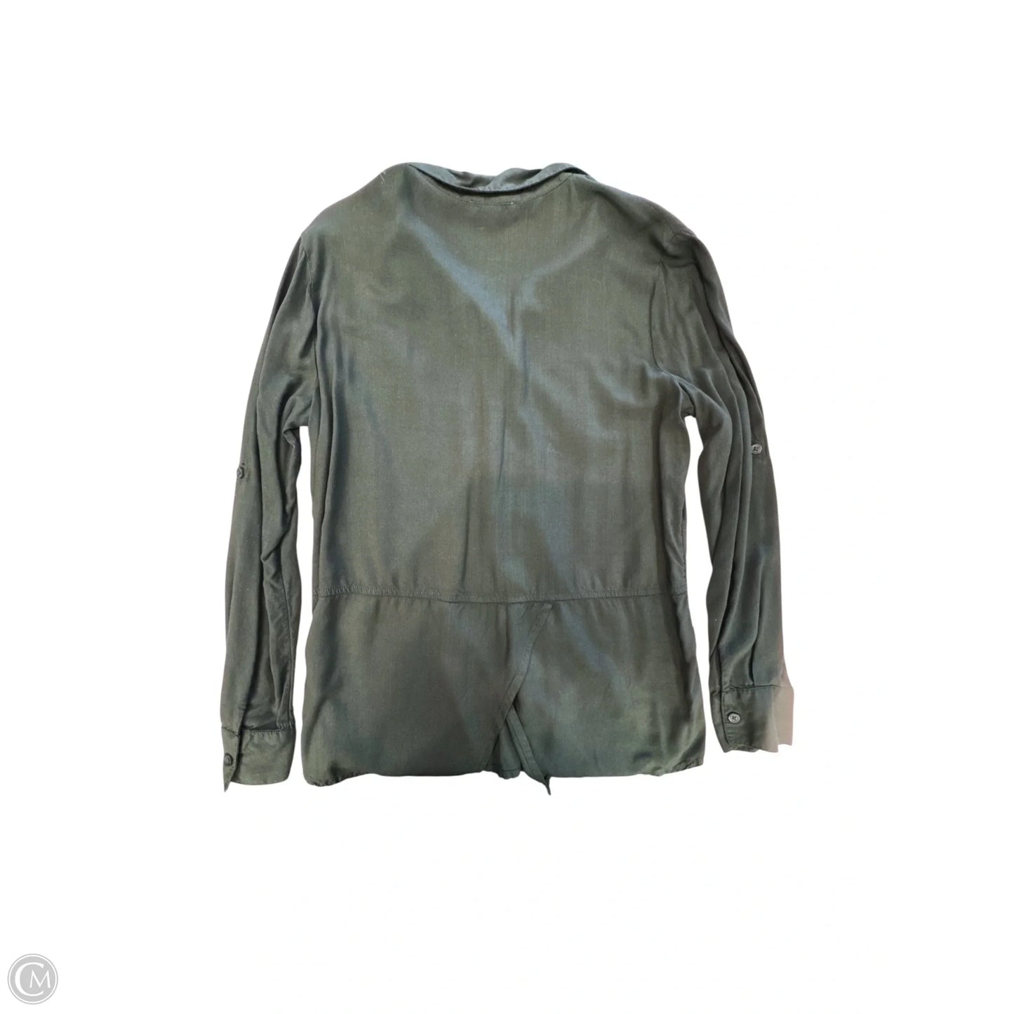 Blouse Long Sleeve By Beachlunchlounge In Green, Size: M