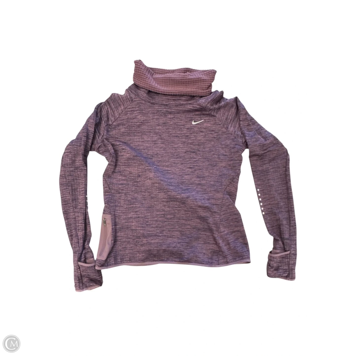 Top Long Sleeve By Nike Apparel In Purple, Size: M