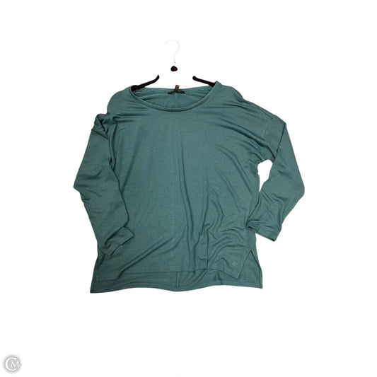 Top Long Sleeve By Banana Republic In Teal, Size: L