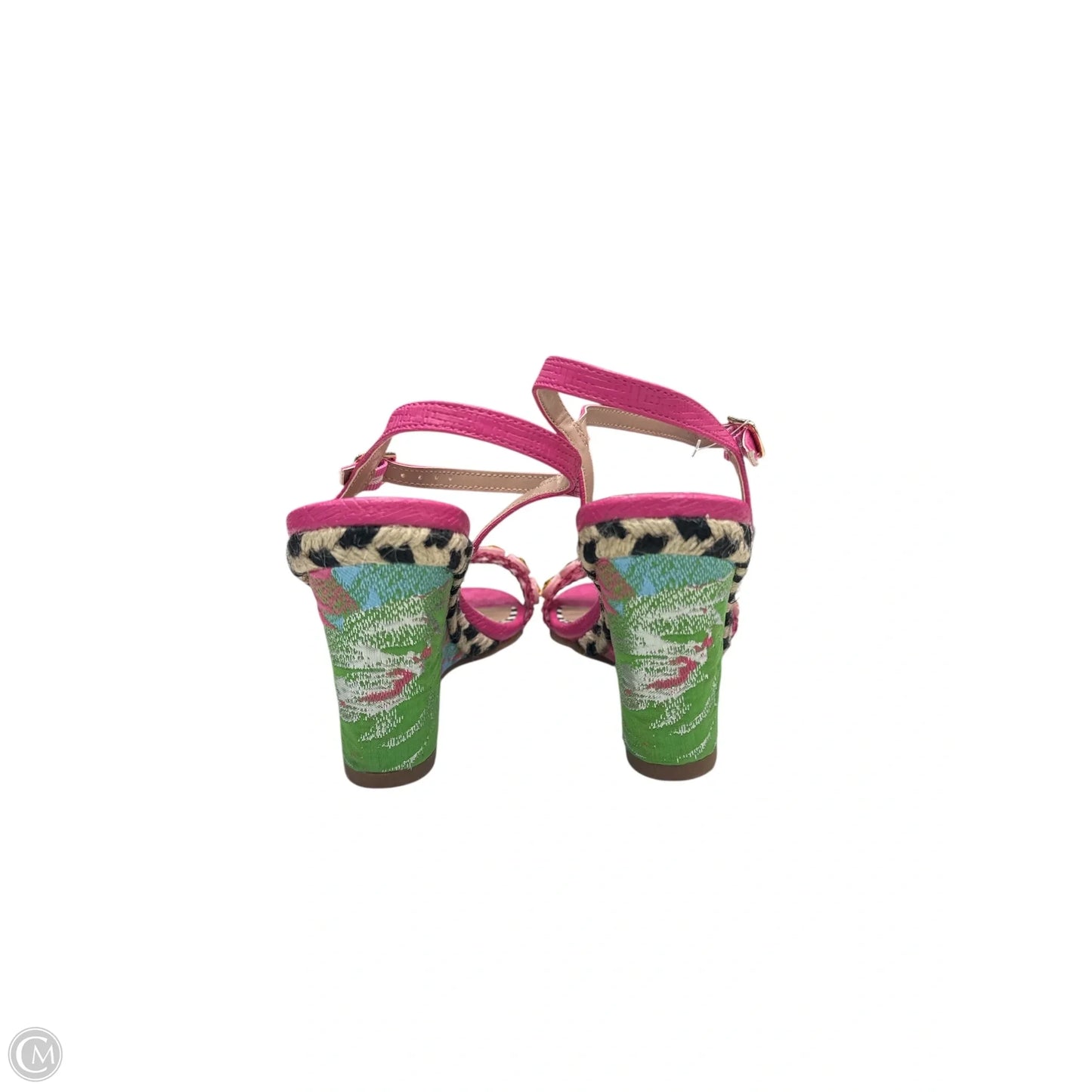 Shoes Heels Wedge By Betsey Johnson In Pink, Size: 6.5