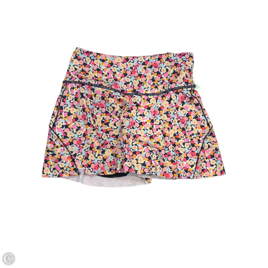 Athletic Skort By Athleta In Floral Print, Size: S
