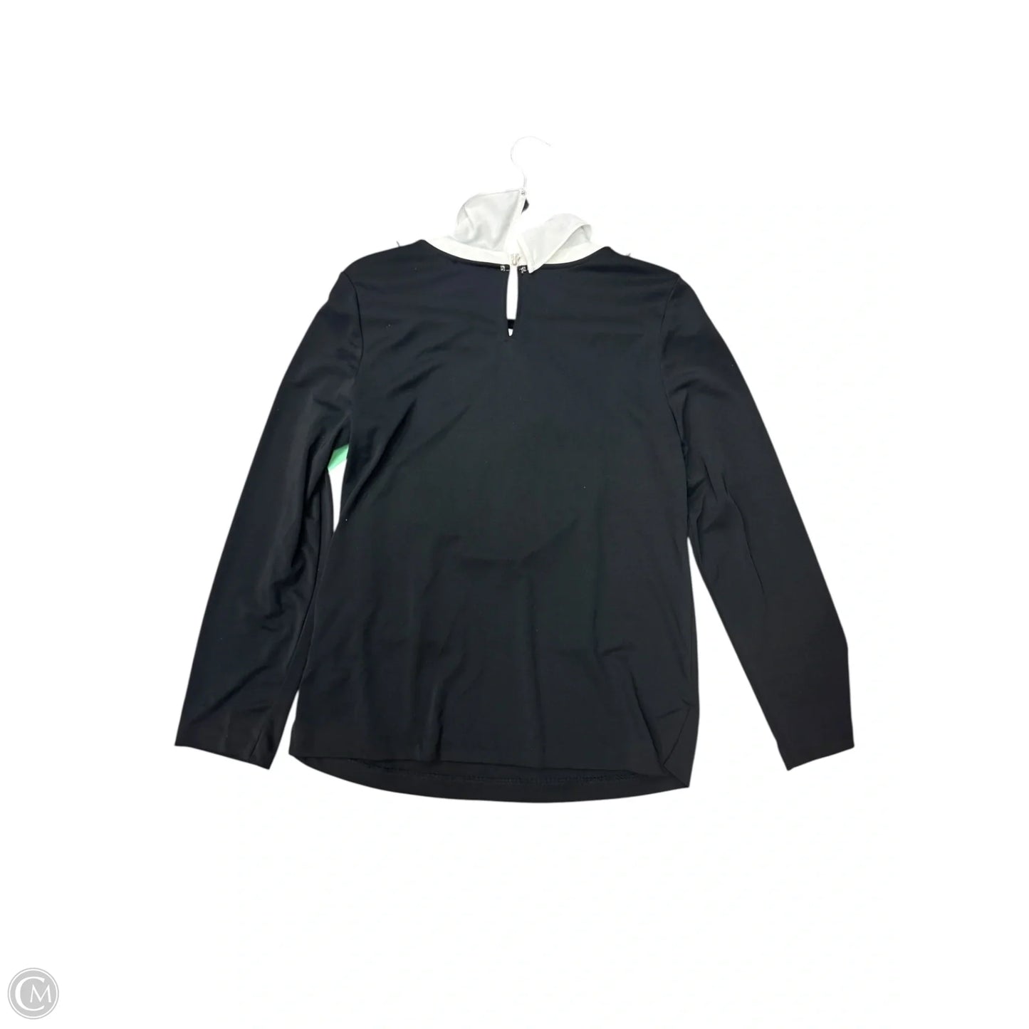 Blouse Designer By Karl Lagerfeld In Black & White, Size: S