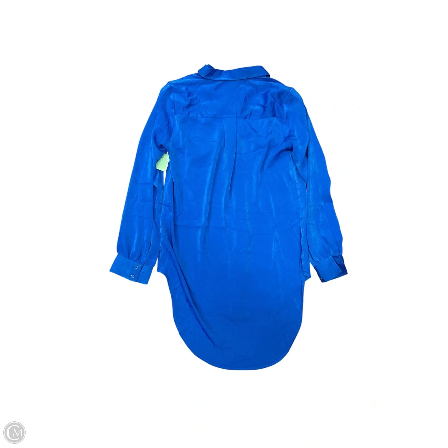 Blouse Long Sleeve By Express In Blue, Size: S