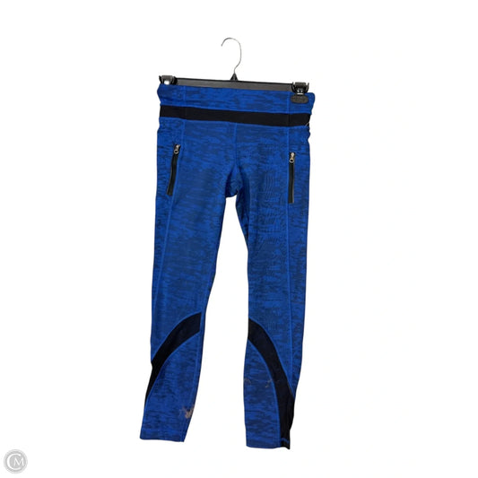Athletic Leggings By Lululemon In Black & Blue, Size: 6