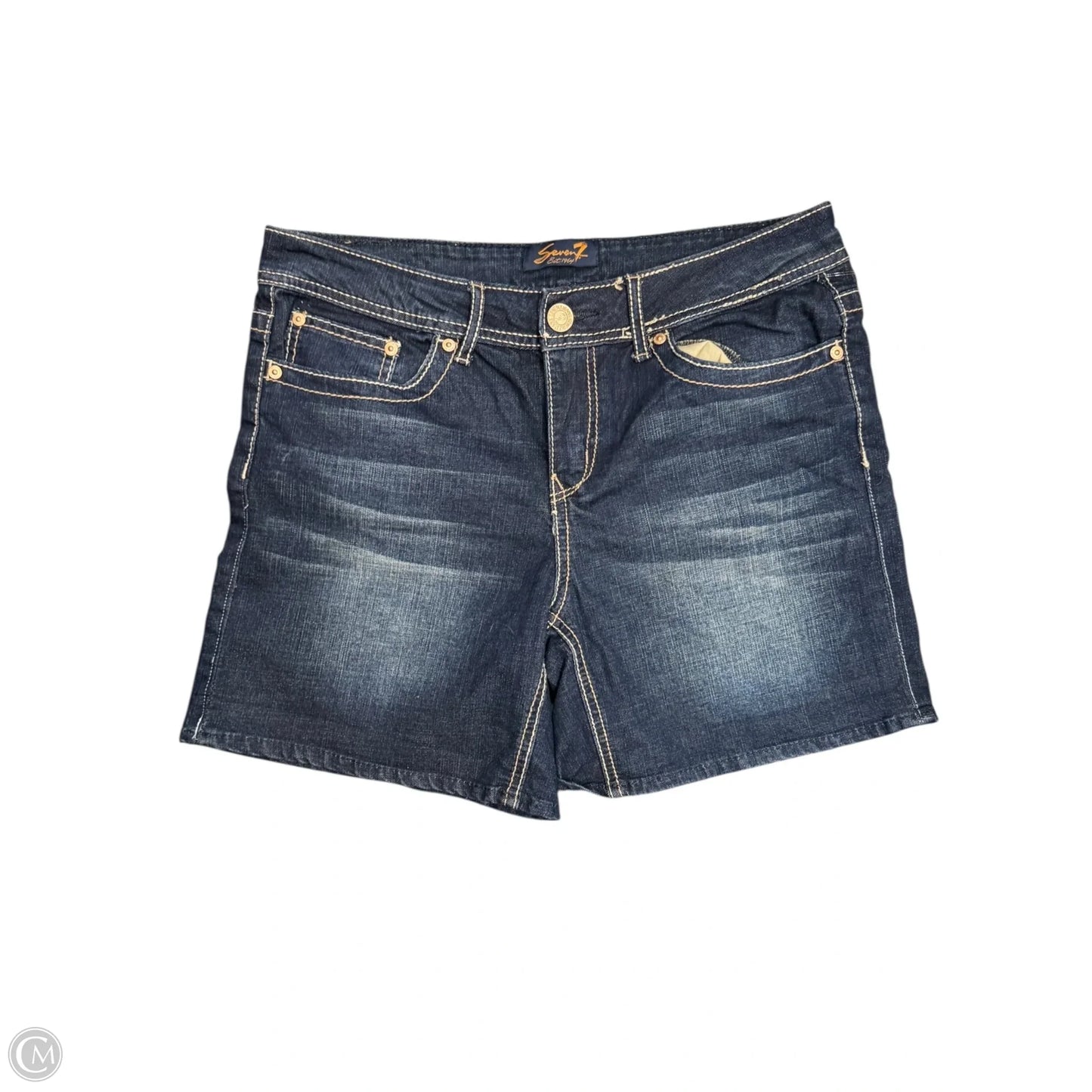 Shorts By Seven 7 In Blue Denim, Size: 12