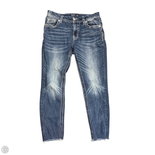 Jeans Cropped By Miss Me In Blue Denim, Size: 6