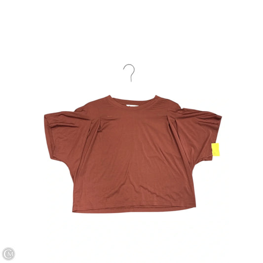 Athletic Top Short Sleeve By Athleta In Maroon, Size: S