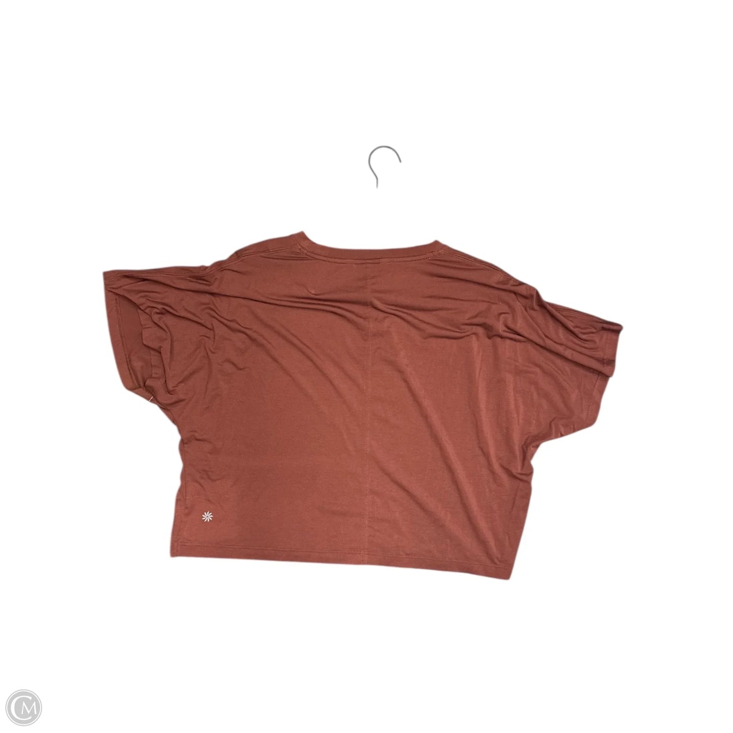Athletic Top Short Sleeve By Athleta In Maroon, Size: S