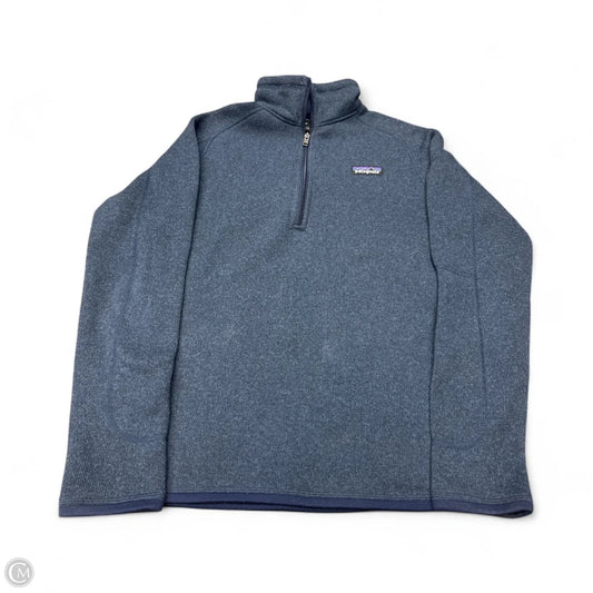 Sweatshirt Collar By Patagonia In Navy, Size: M