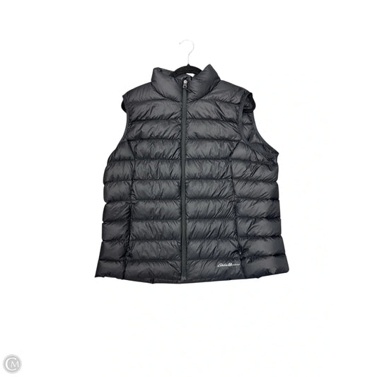 Vest Puffer & Quilted By Eddie Bauer In Black, Size: 2x