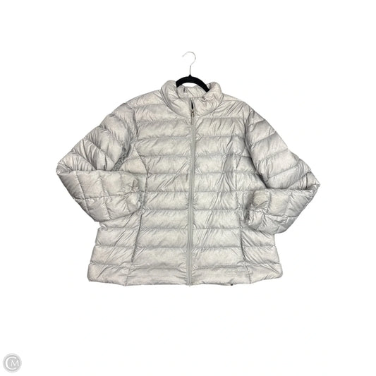 Coat Puffer & Quilted By Eddie Bauer In Grey, Size: 2x