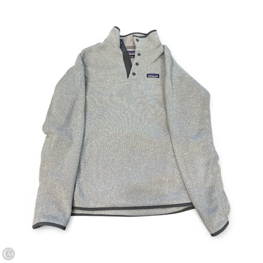 Sweatshirt Collar By Patagonia In Grey, Size: L