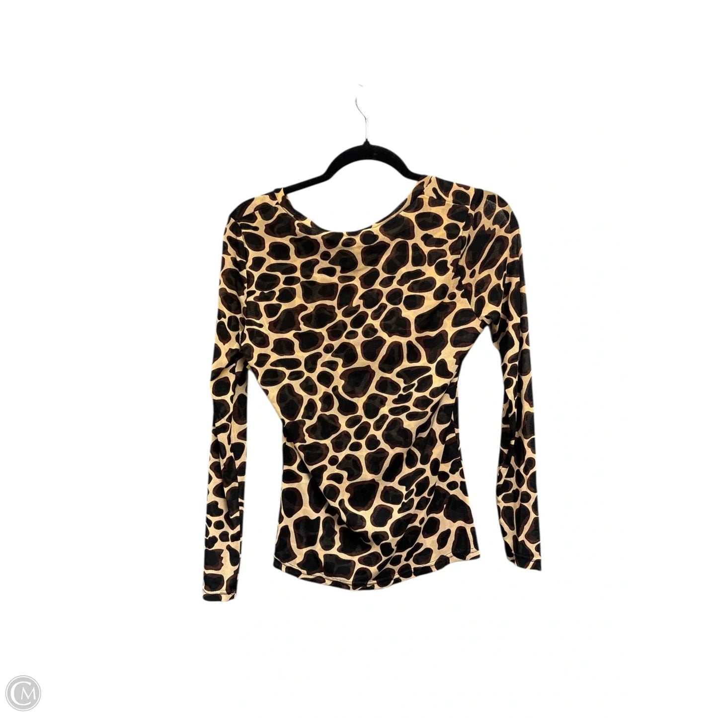 Blouse Long Sleeve By Adore In Animal Print, Size: M