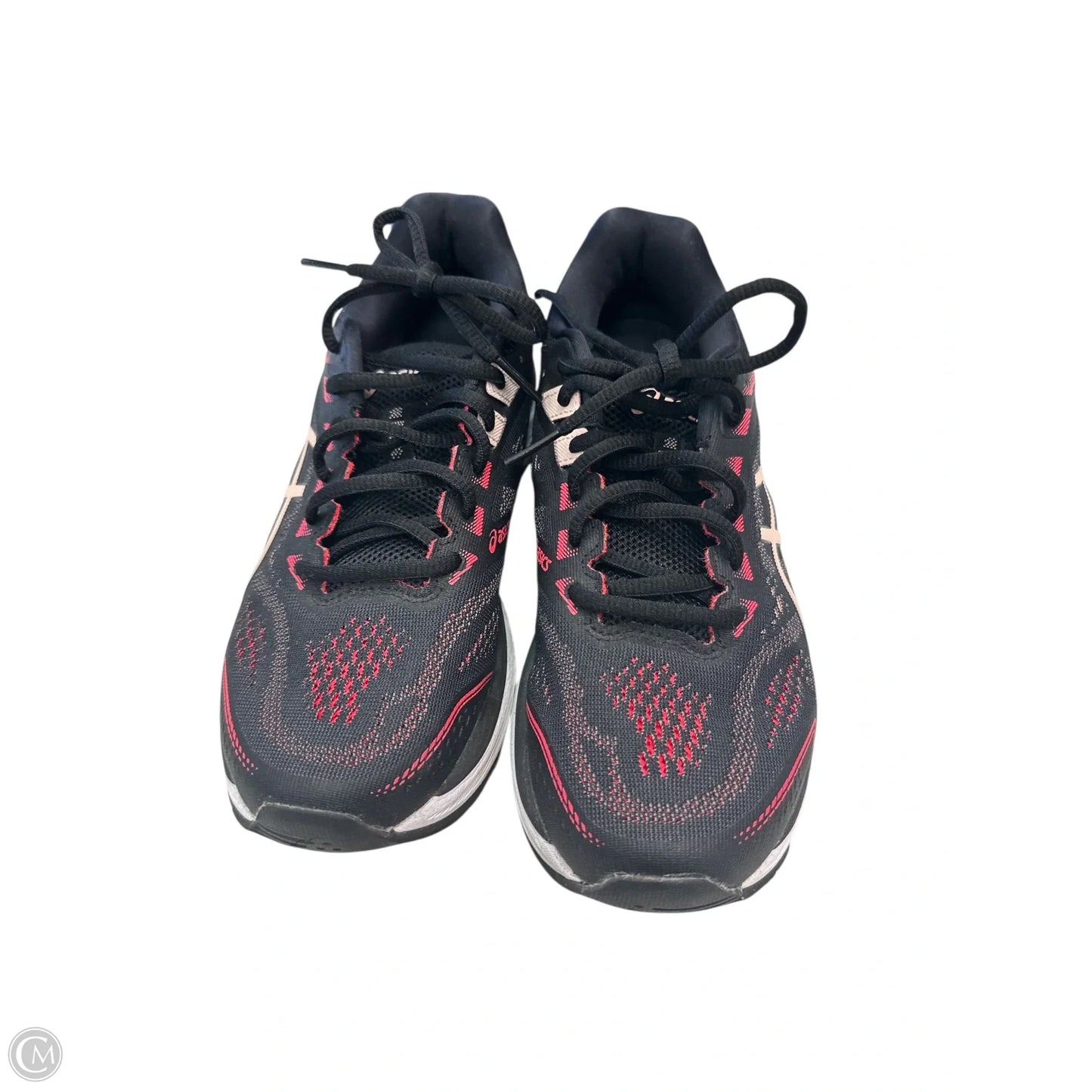 Shoes Athletic By Asics In Black & Red, Size: 8