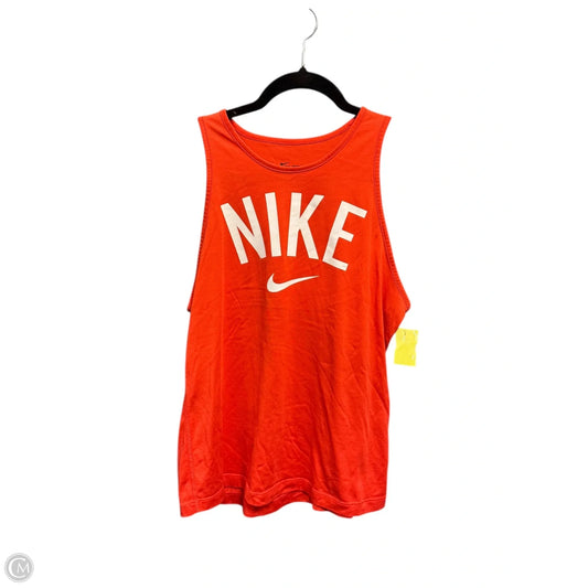 Athletic Tank Top By Nike In Red, Size: S