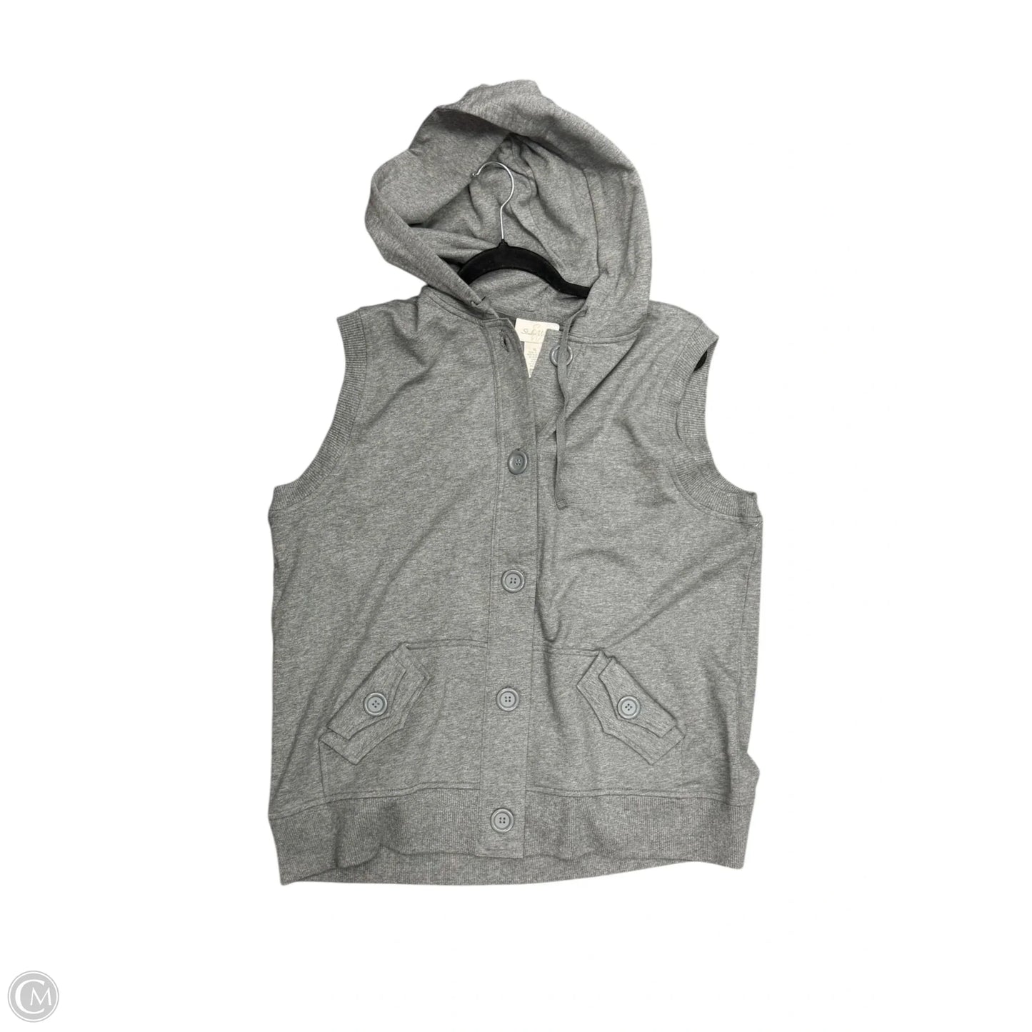 Top Sleeveless By Studio Works In Grey, Size: Xl