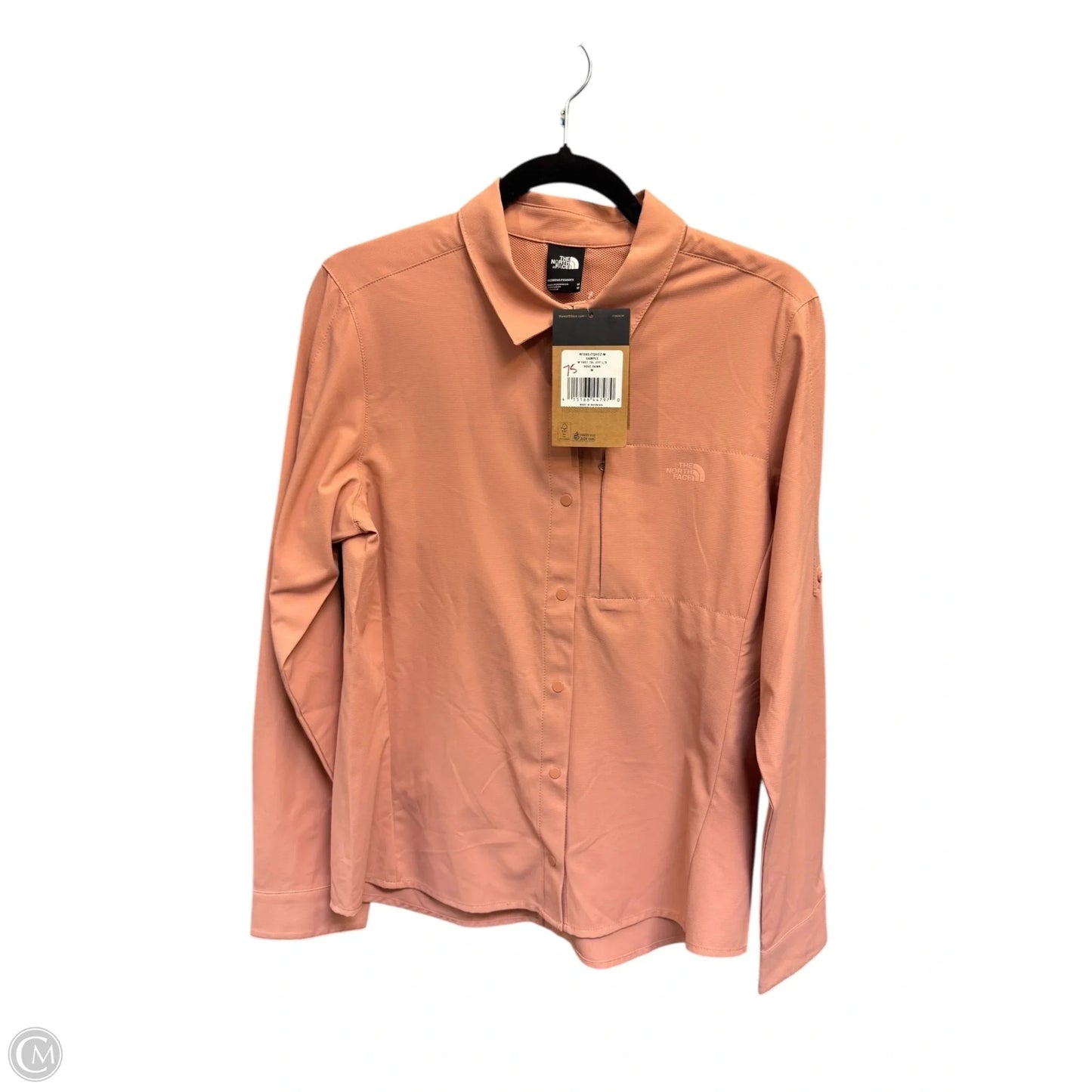 Top Long Sleeve By The North Face In Peach, Size: M