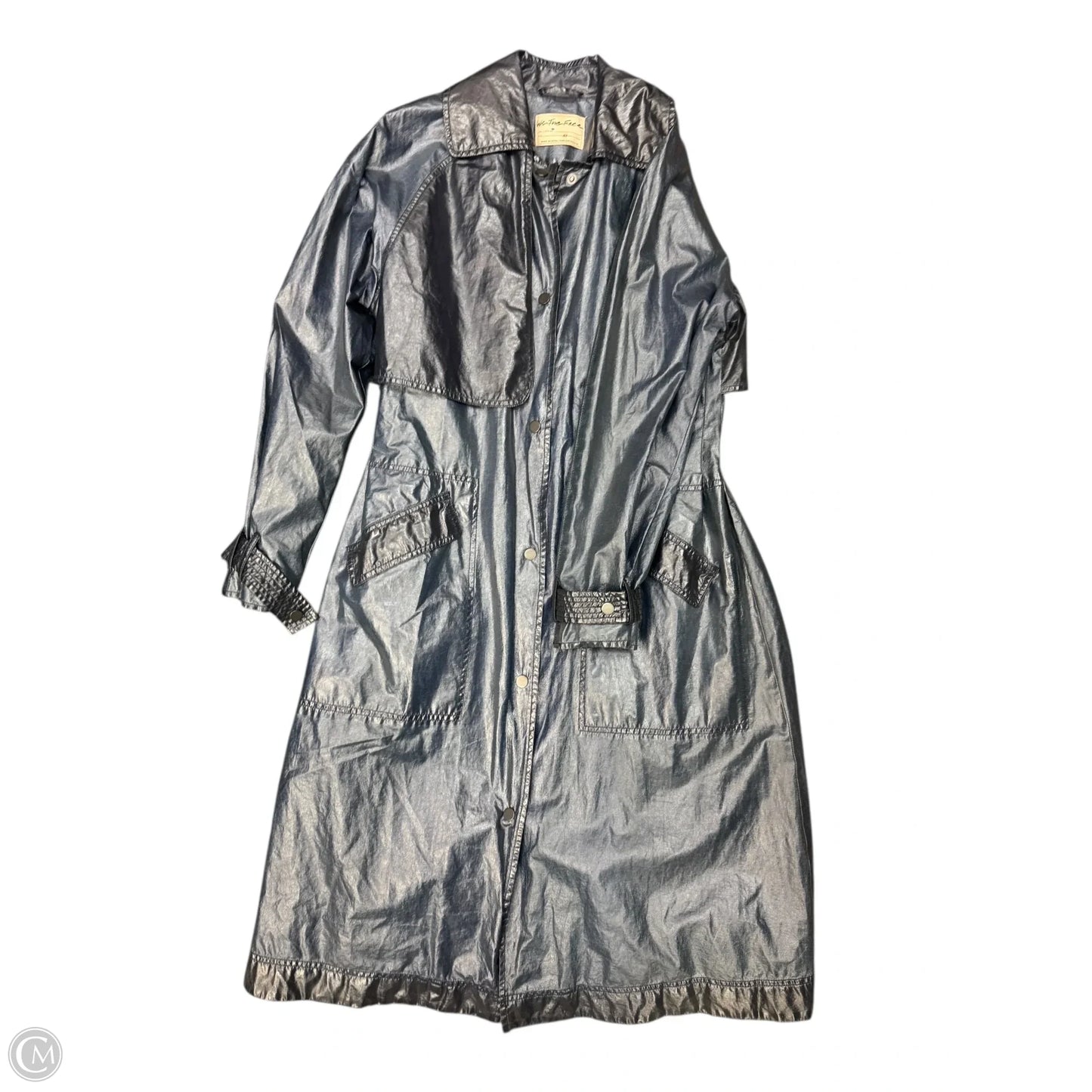 Coat Trench Coat By We The Free In Blue, Size: Xs