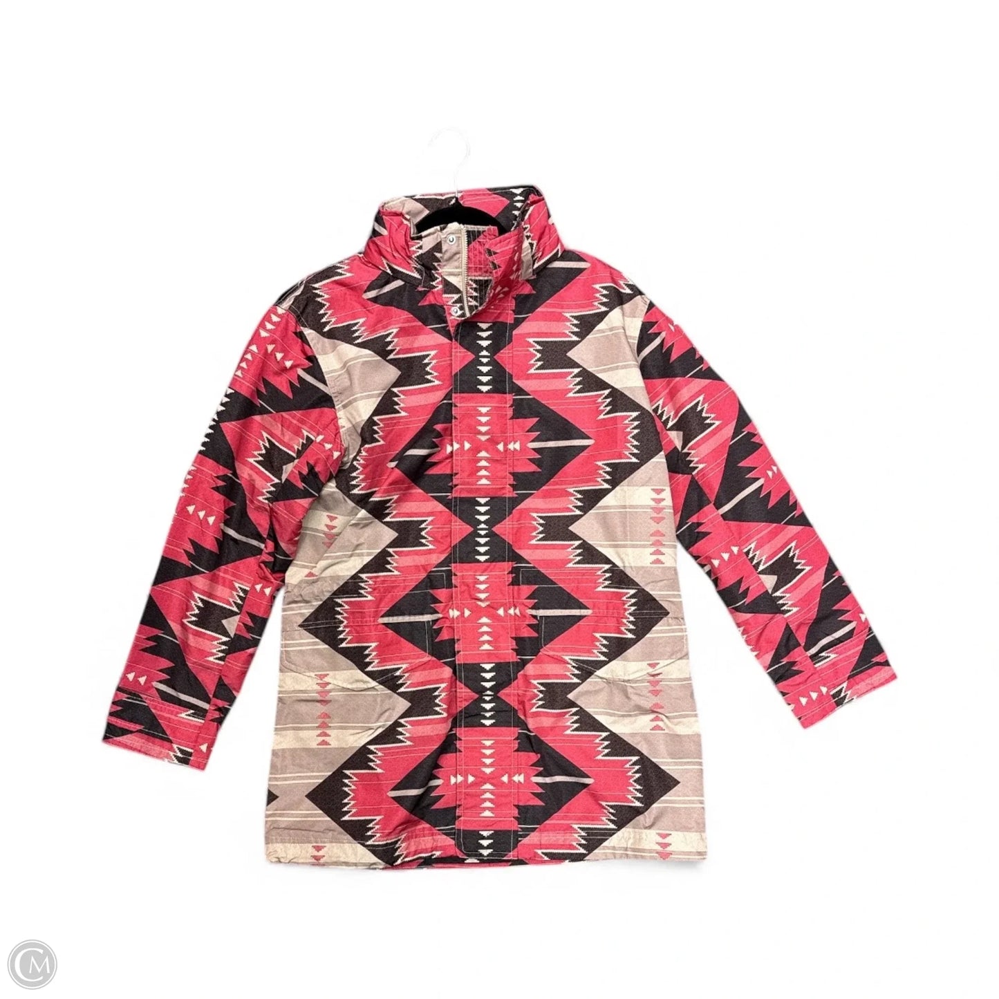 Coat Parka By Ralph Lauren Black Label In Pink & Tan, Size: S