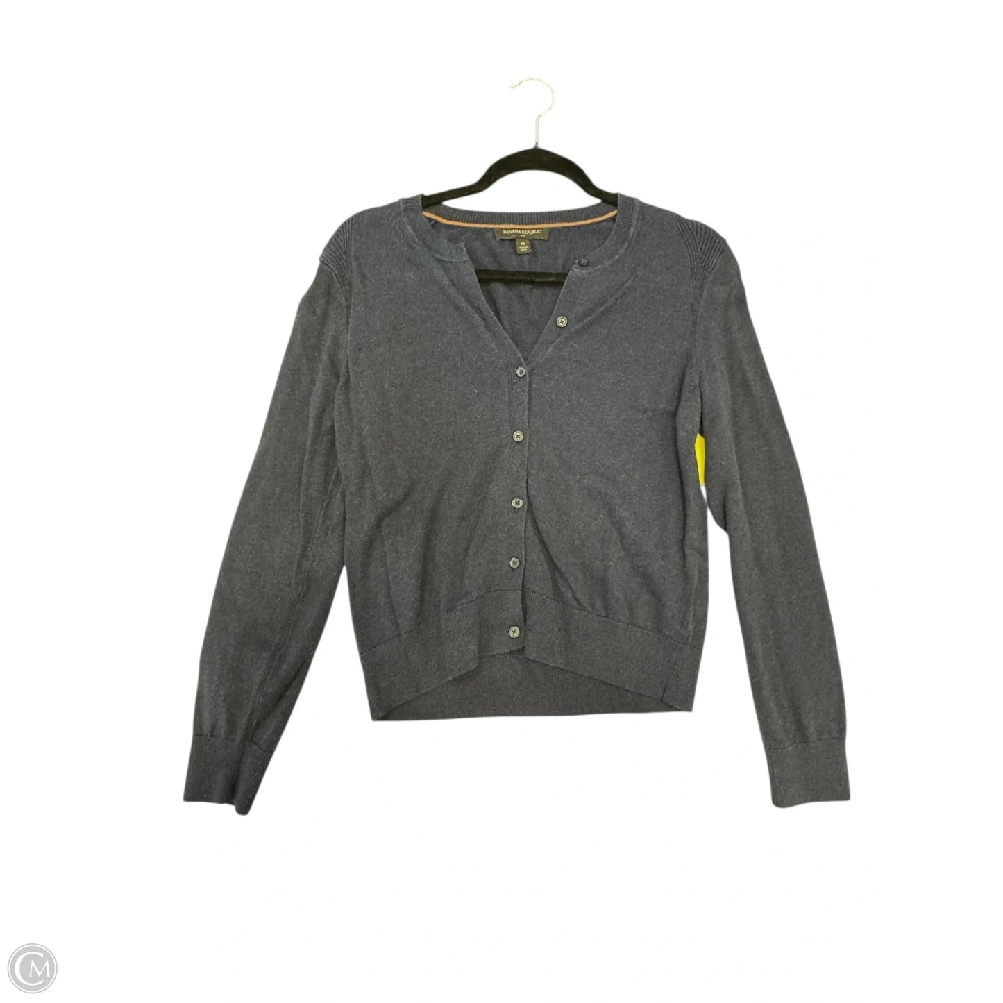 Sweater Cardigan By Banana Republic In Navy, Size: M
