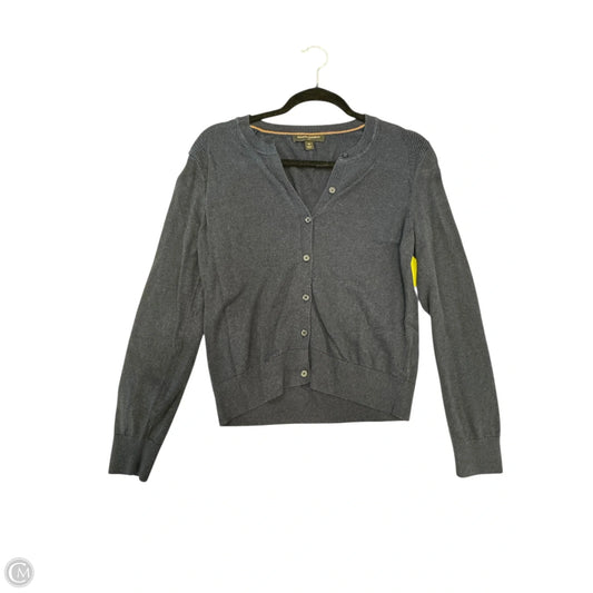 Sweater Cardigan By Banana Republic In Navy, Size: M
