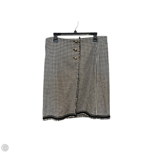 Skirt Midi By Talbots In Black & White, Size: 14