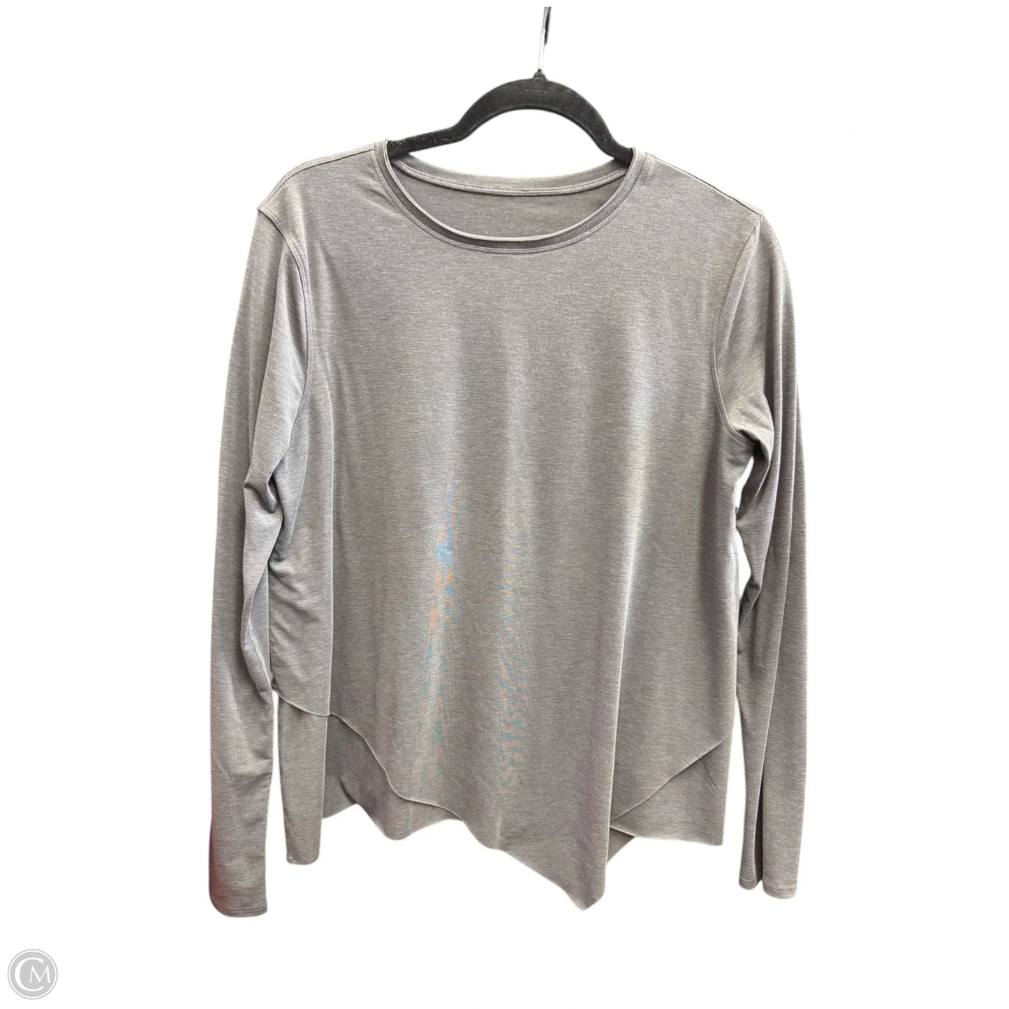 Athletic Top Long Sleeve Crewneck By Lululemon In Grey, Size: 6