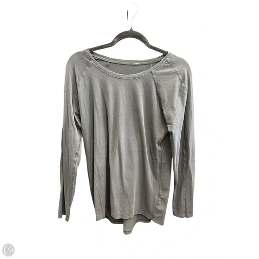 Athletic Top Long Sleeve Crewneck By Lululemon In Black, Size: 4