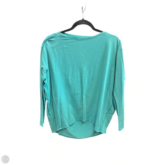 Athletic Top Long Sleeve Crewneck By Lululemon In Teal, Size: 8