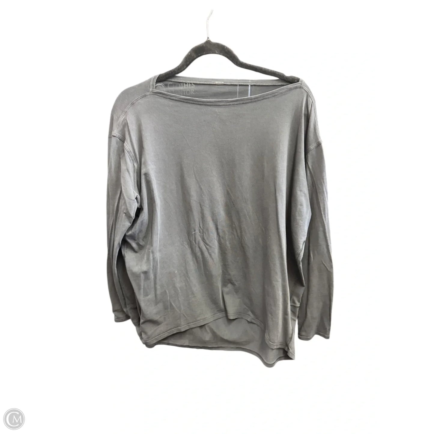 Athletic Top Long Sleeve Crewneck By Lululemon In Grey, Size: 6