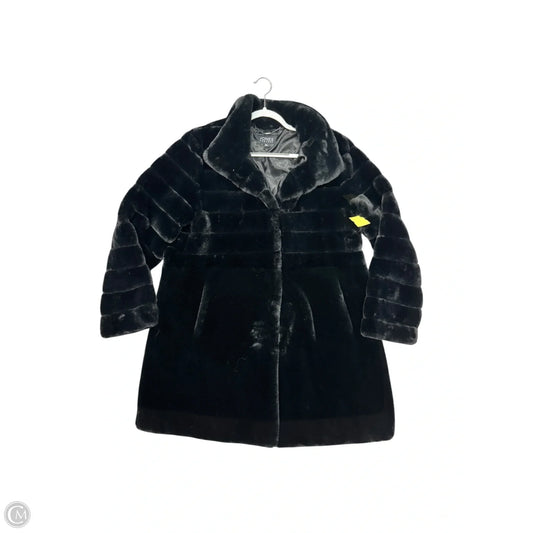 Coat Faux Fur & Sherpa By Jones New York In Black, Size: Xl