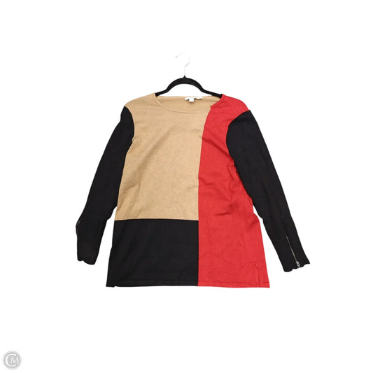 Sweatshirt Crewneck By Chicos In Beige, Size: M