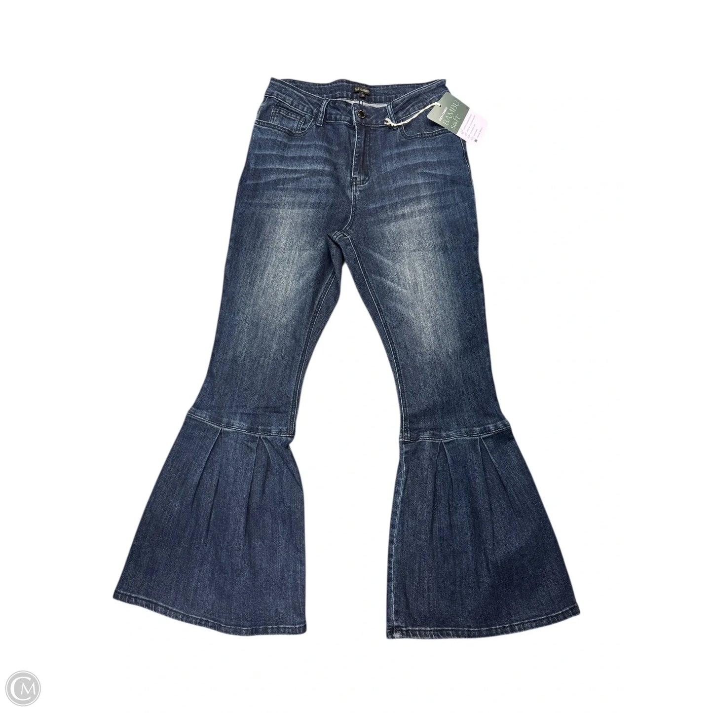 Jeans Flared By Coco And Carmen In Blue Denim, Size: 8