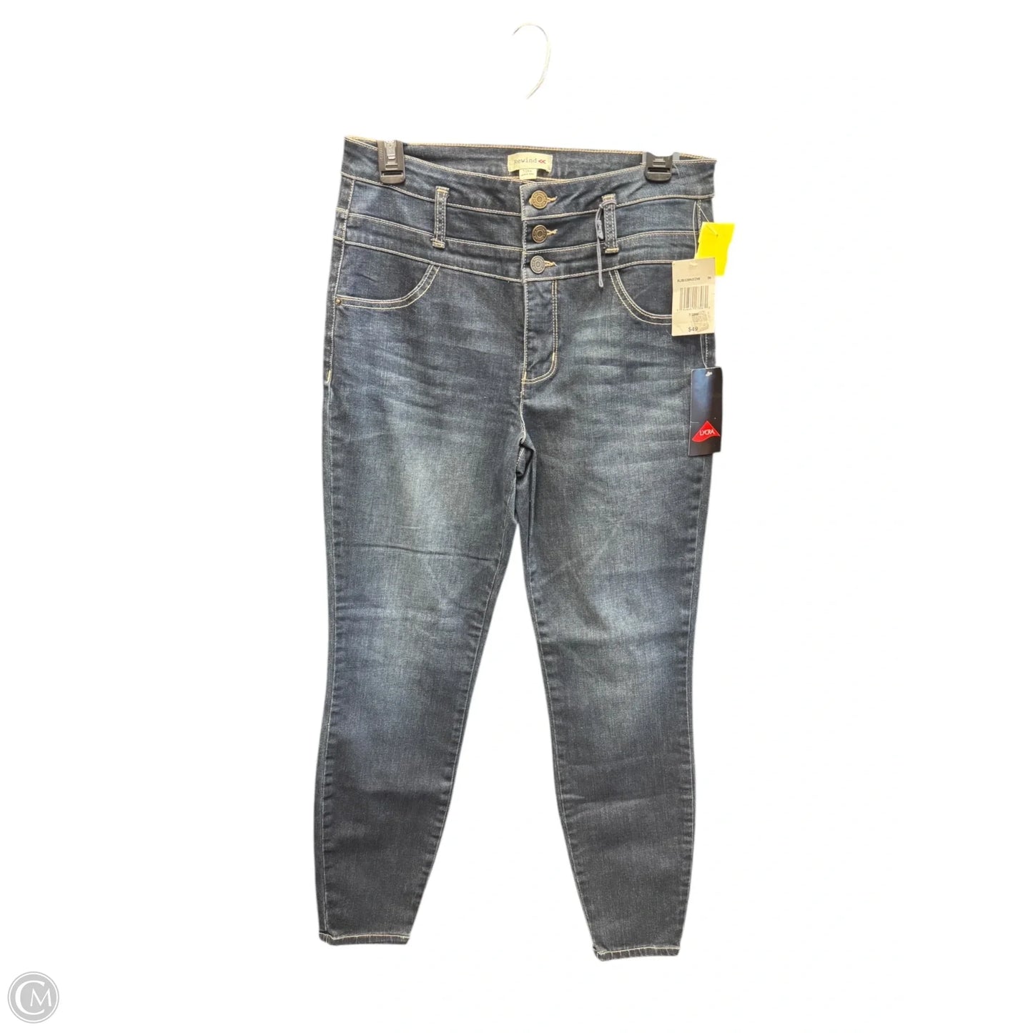 Jeans Skinny By Rewind In Blue Denim, Size: 4