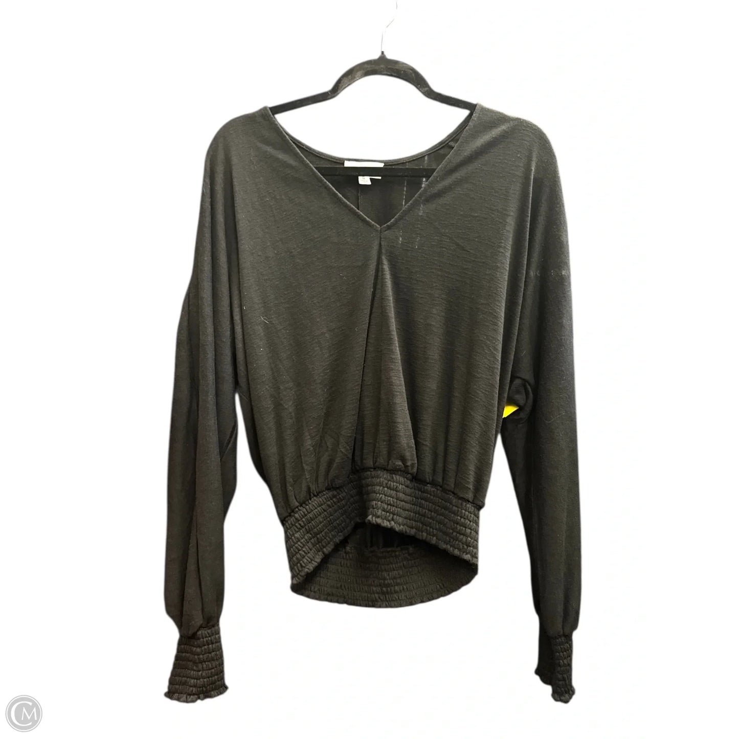 Blouse Long Sleeve By Evereve In Black, Size: M