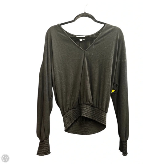 Blouse Long Sleeve By Evereve In Black, Size: M