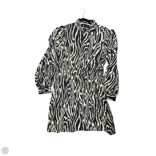 Dress Casual Midi By Who What Wear In Black & Cream, Size: 12