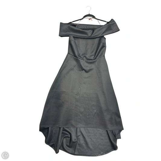 Dress Party Midi By Charlotte Russe In Black, Size: 12