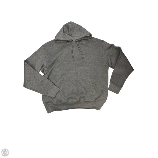 Sweatshirt Hoodie By Champion In Grey, Size: L