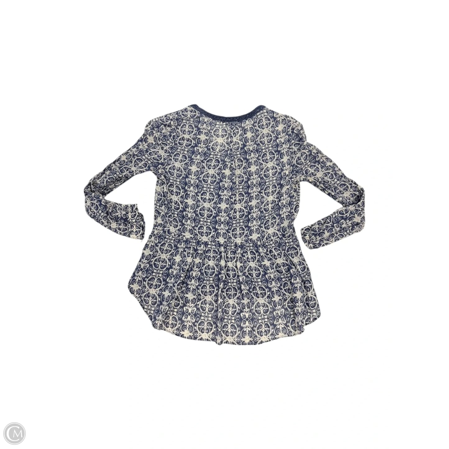 Top Long Sleeve By Maeve In Blue, Size: S