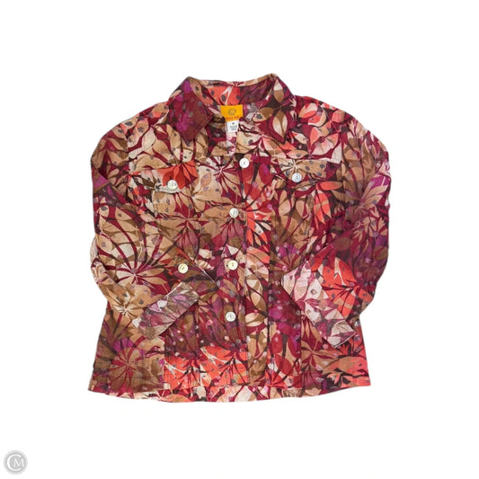 Blouse 3/4 Sleeve By Ruby Rd In Red, Size: L