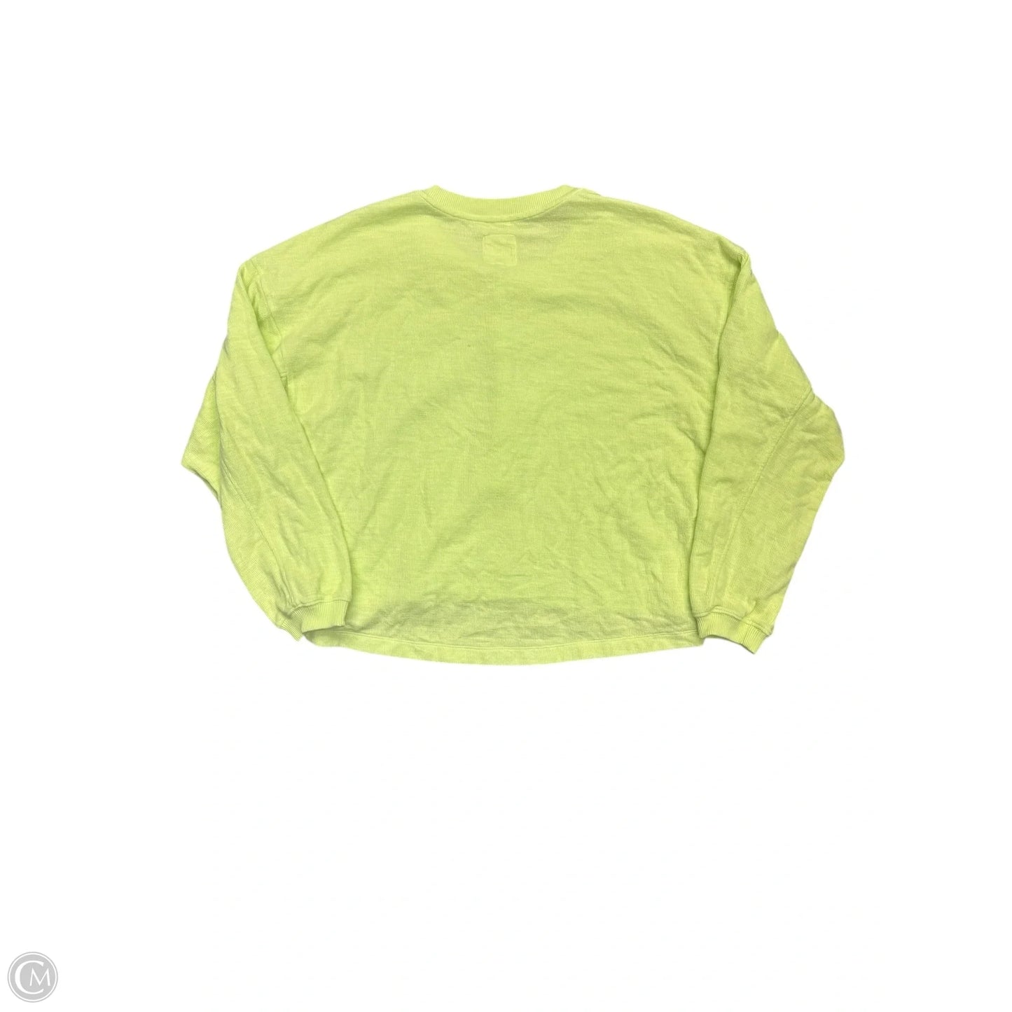 Top Long Sleeve By Aerie In Yellow, Size: Xl