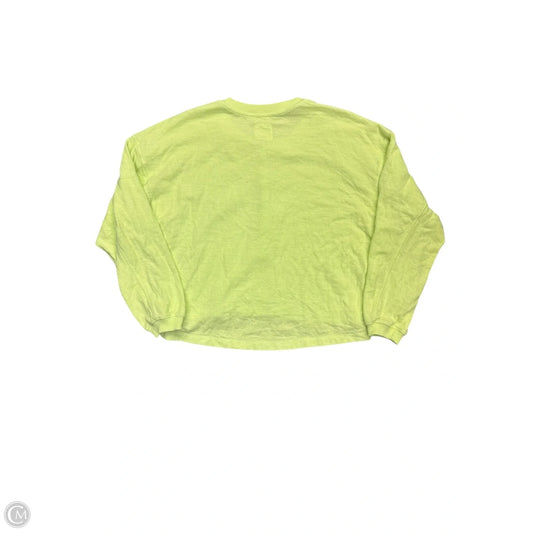 Top Long Sleeve By Aerie In Yellow, Size: Xl