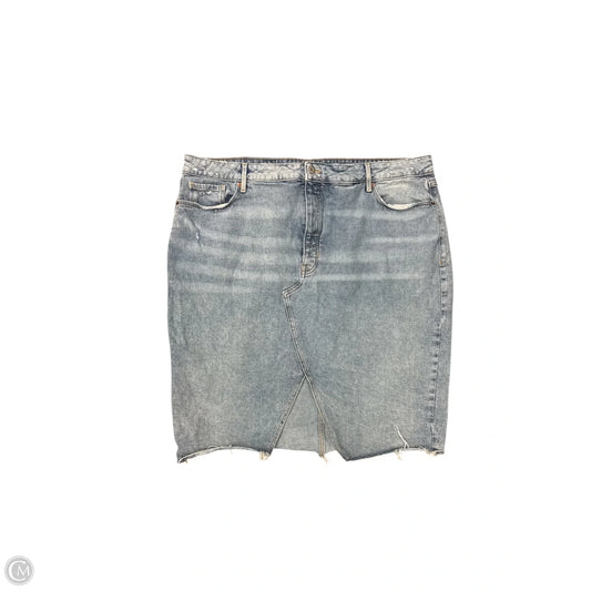 Skirt Midi By Old Navy In Blue Denim, Size: 22