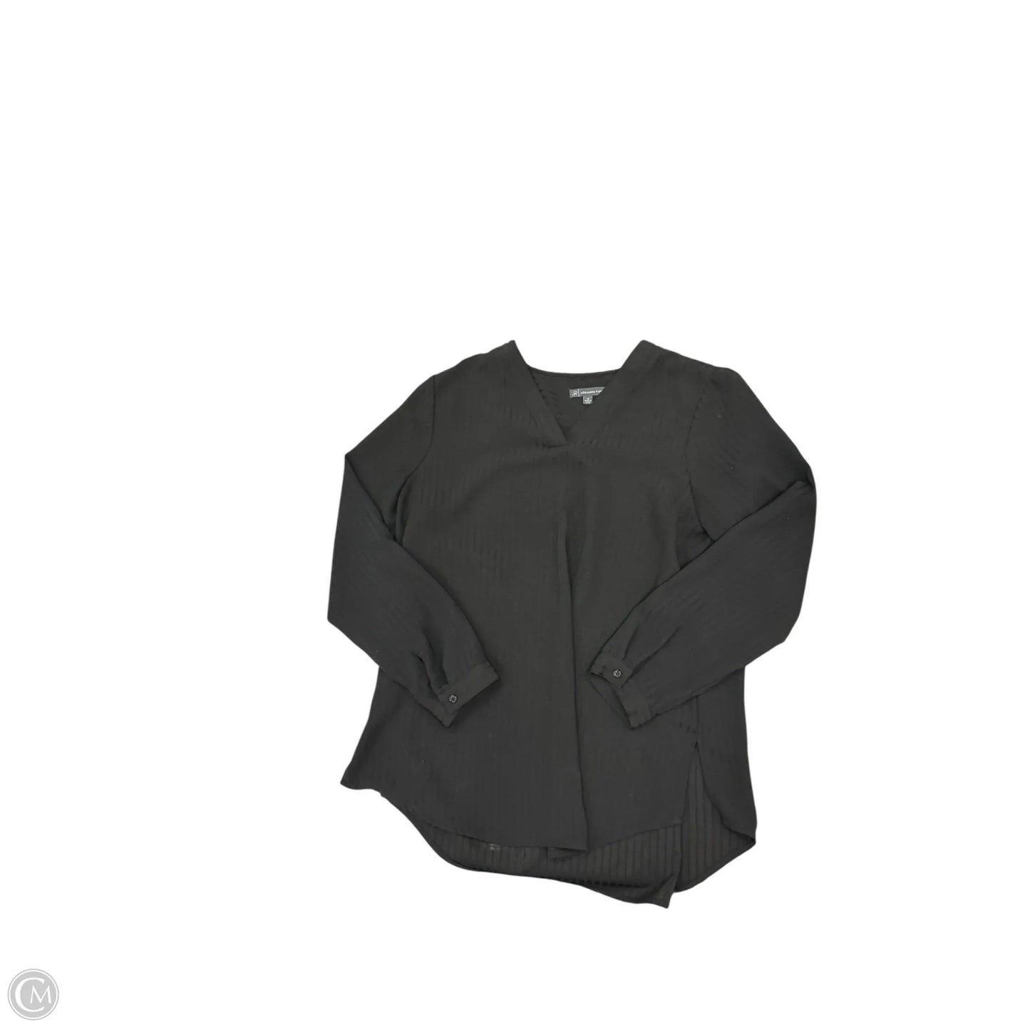 Blouse Long Sleeve By Adrianna Papell In Black, Size: M