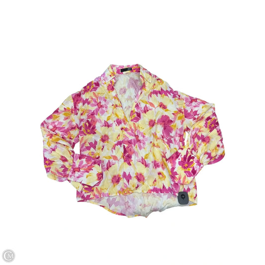 Top Long Sleeve By Kut In Multi-colored, Size: M